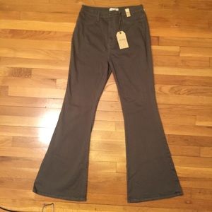 Vibrant MIU Green Bell Bottom High Waist Jeans NWT